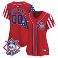 Chicago Cubs 2024 Fourth of July Vapor Premier Limited Custom Jersey V2 - All Stitched - Youth, Red