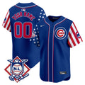 Chicago Cubs 2024 Fourth of July Vapor Premier Limited Custom Jersey V2 - All Stitched - Men, Royal