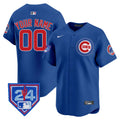Chicago Cubs 2024 Spring Training Patch Vapor Premier Limited Custom Jersey V2 - All Stitched - Men, Royal