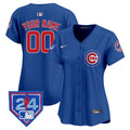 Chicago Cubs 2024 Spring Training Patch Vapor Premier Limited Custom Jersey V2 - All Stitched - Women, Royal