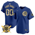 Chicago Cubs Armed Forces Day Vapor Premier Limited Custom Jersey - All Stitched - Men, Royal