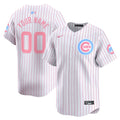 Chicago Cubs Bubblegum Pink Vapor Premier Limited Custom Jersey - All Stitched - Men, Pinstripe