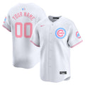 Chicago Cubs Bubblegum Pink Vapor Premier Limited Custom Jersey - All Stitched - Men, White