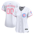 Chicago Cubs Bubblegum Pink Vapor Premier Limited Custom Jersey - All Stitched - Women, White