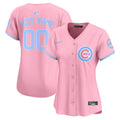 Chicago Cubs Bubblegum Pink Vapor Premier Limited Custom Jersey - All Stitched - Women, Pink