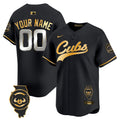 Chicago Cubs Illinois Patch Vapor Premier Limited Custom Jersey - All Stitched