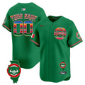 Chicago Cubs Mexico Illinois Patch Vapor Premier Limited Custom Jersey - All Stitched - Men, Green