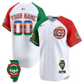 Chicago Cubs Mexico Illinois Patch Vapor Premier Limited Custom Jersey - All Stitched - Men, Alternate