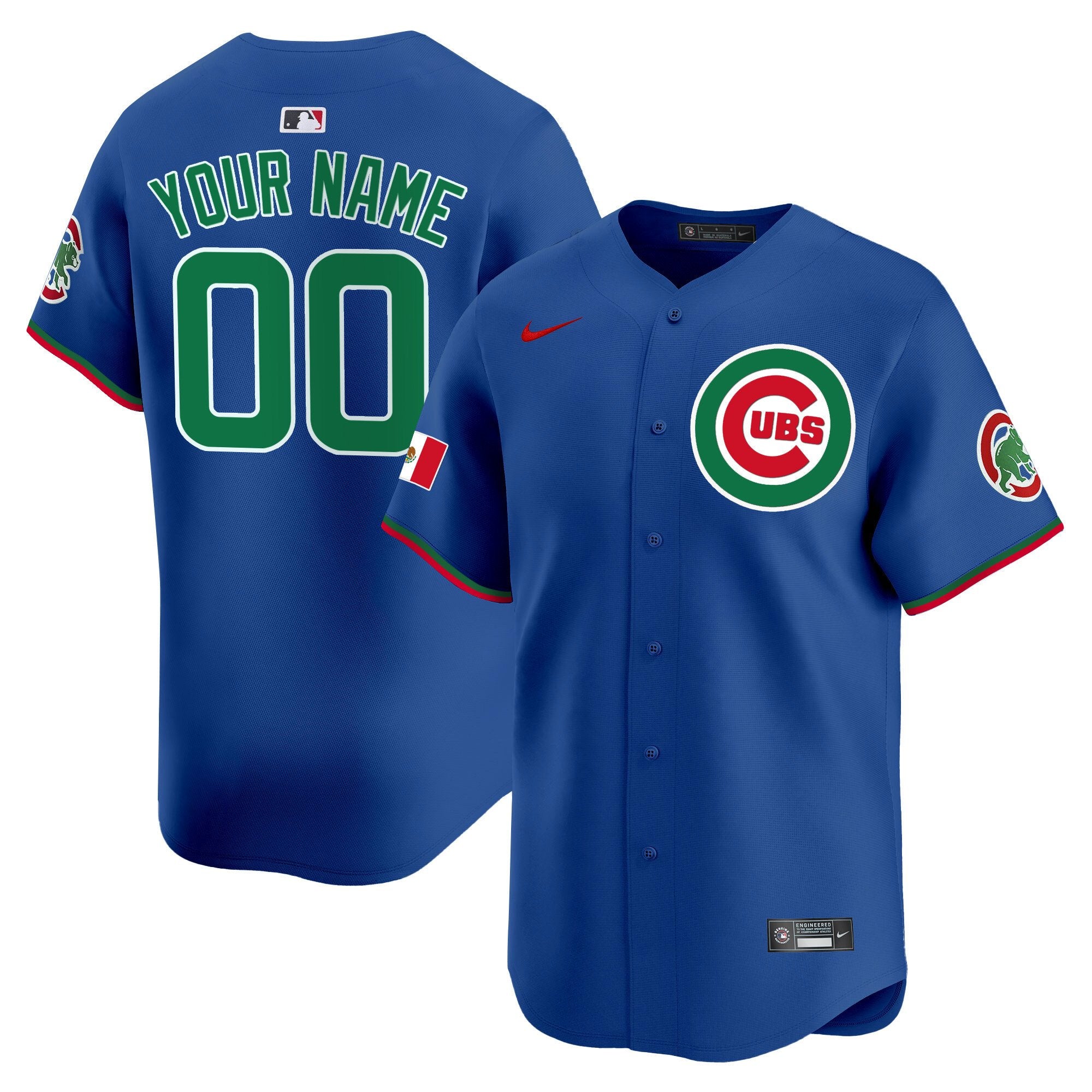 Chicago Cubs Mexico Vapor Premier Limited Custom Jersey V3 - All Stitched - Men, Royal