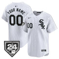 Chicago White Sox 2024 Spring Training Patch Vapor Premier Limited Custom Jersey - All Stitched - Men, White