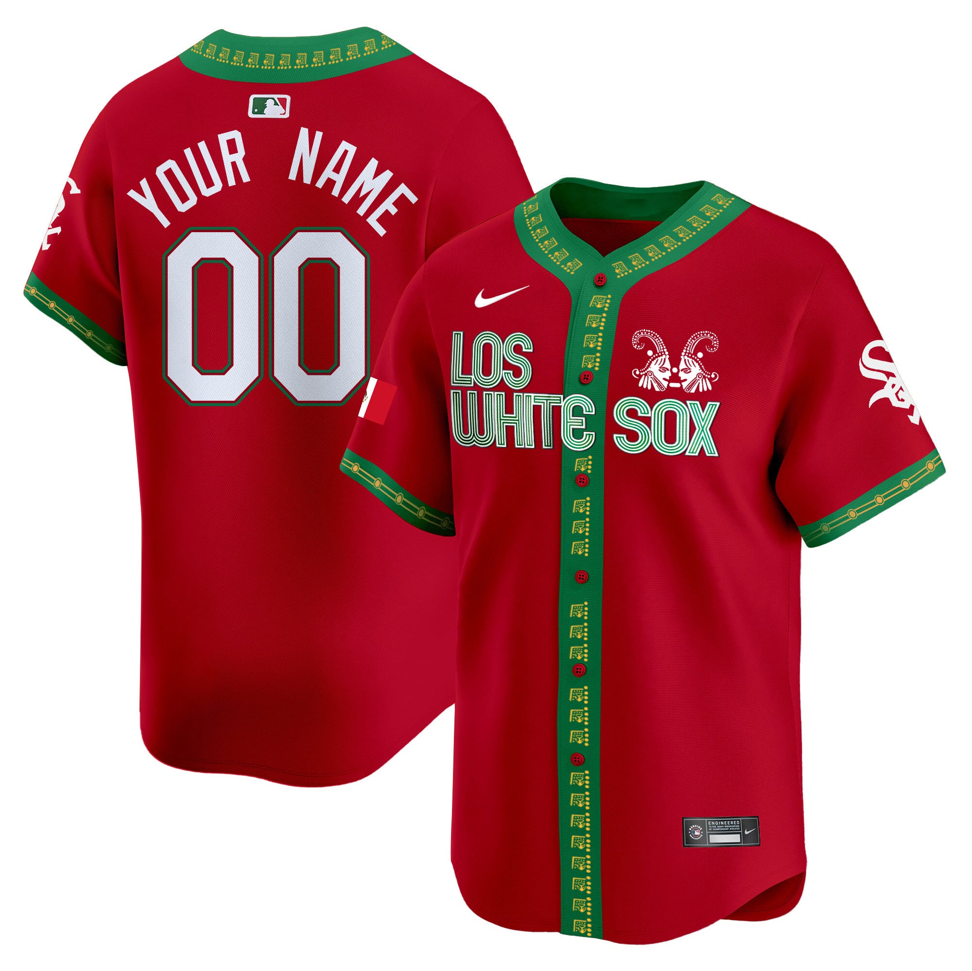 Chicago White Sox Mexico Vapor Premier Limited Custom Jersey - All Stitched - Men, Red