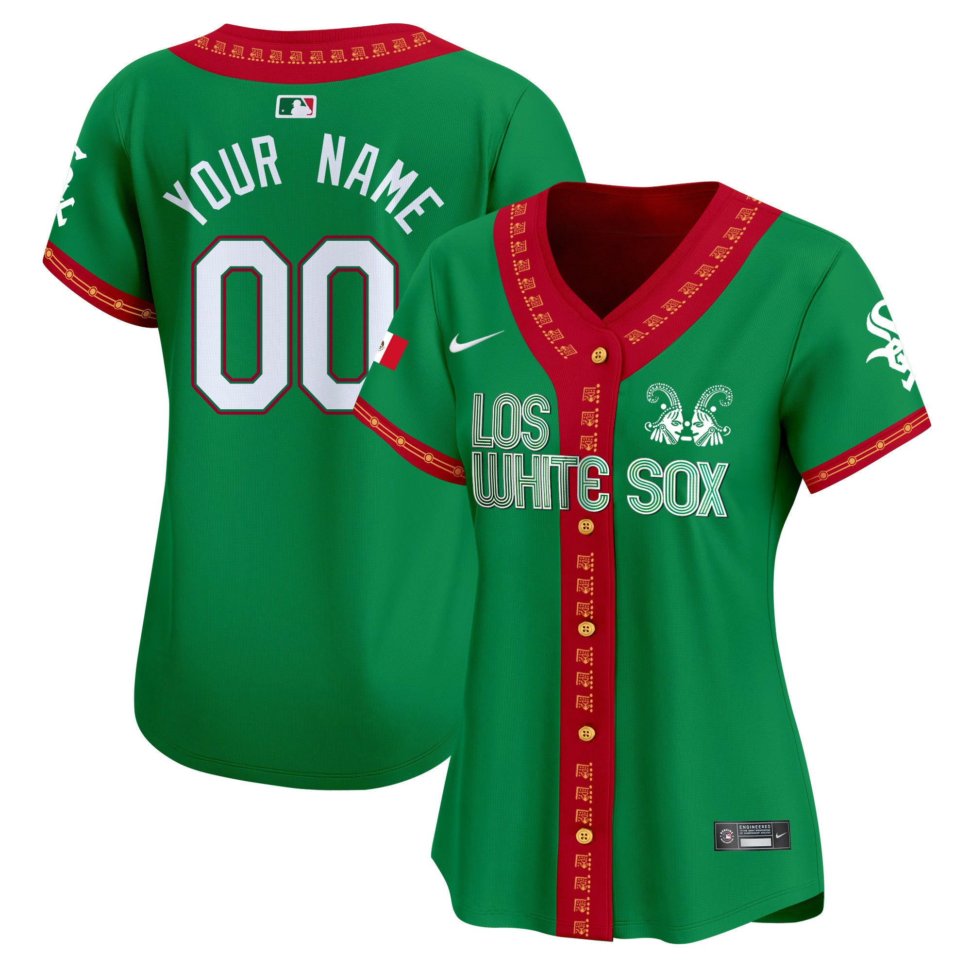 Chicago White Sox Mexico Vapor Premier Limited Custom Jersey - All Stitched - Women, Green