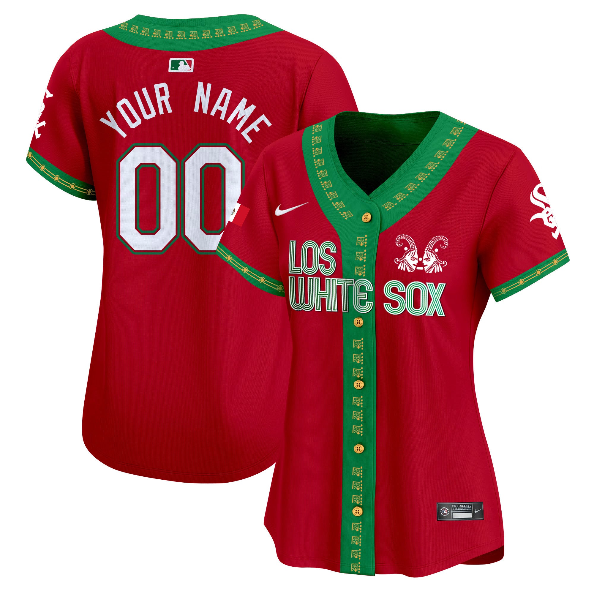 Chicago White Sox Mexico Vapor Premier Limited Custom Jersey - All Stitched - Women, Red