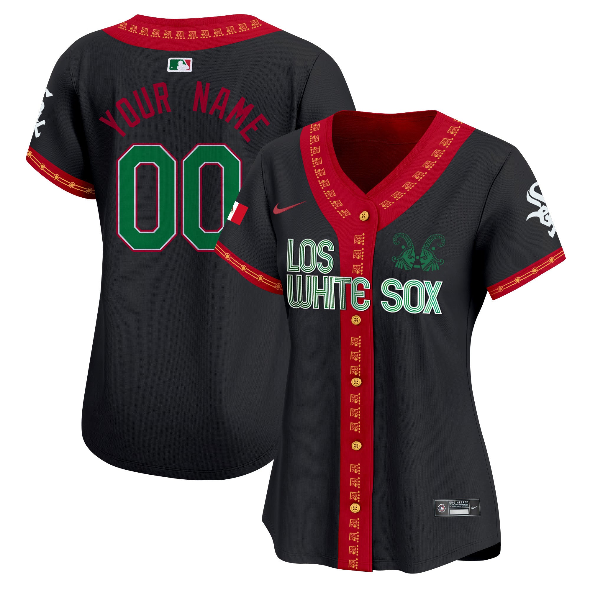 Chicago White Sox Mexico Vapor Premier Limited Custom Jersey - All Stitched - Women, Black