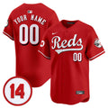 Cincinnati Reds Pete Rose Patch Vapor Premier Limited Custom Jersey - All Stitched - Men, Red