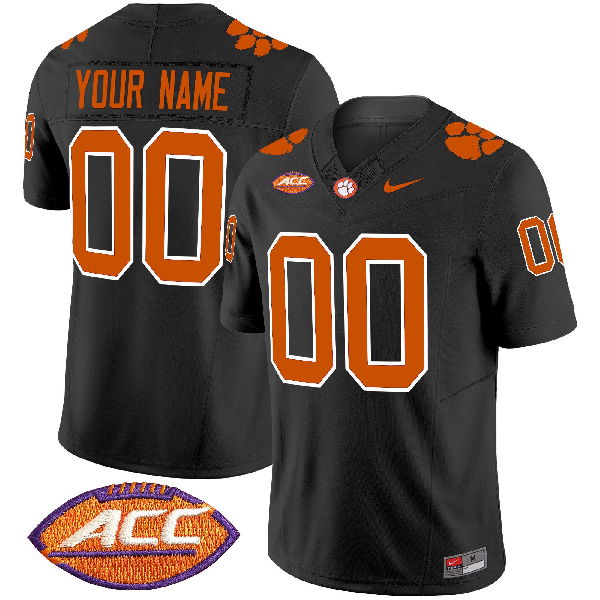 Clemson Tigers 2025 Vapor Limited Custom Jersey - All Stitched - Men, Black