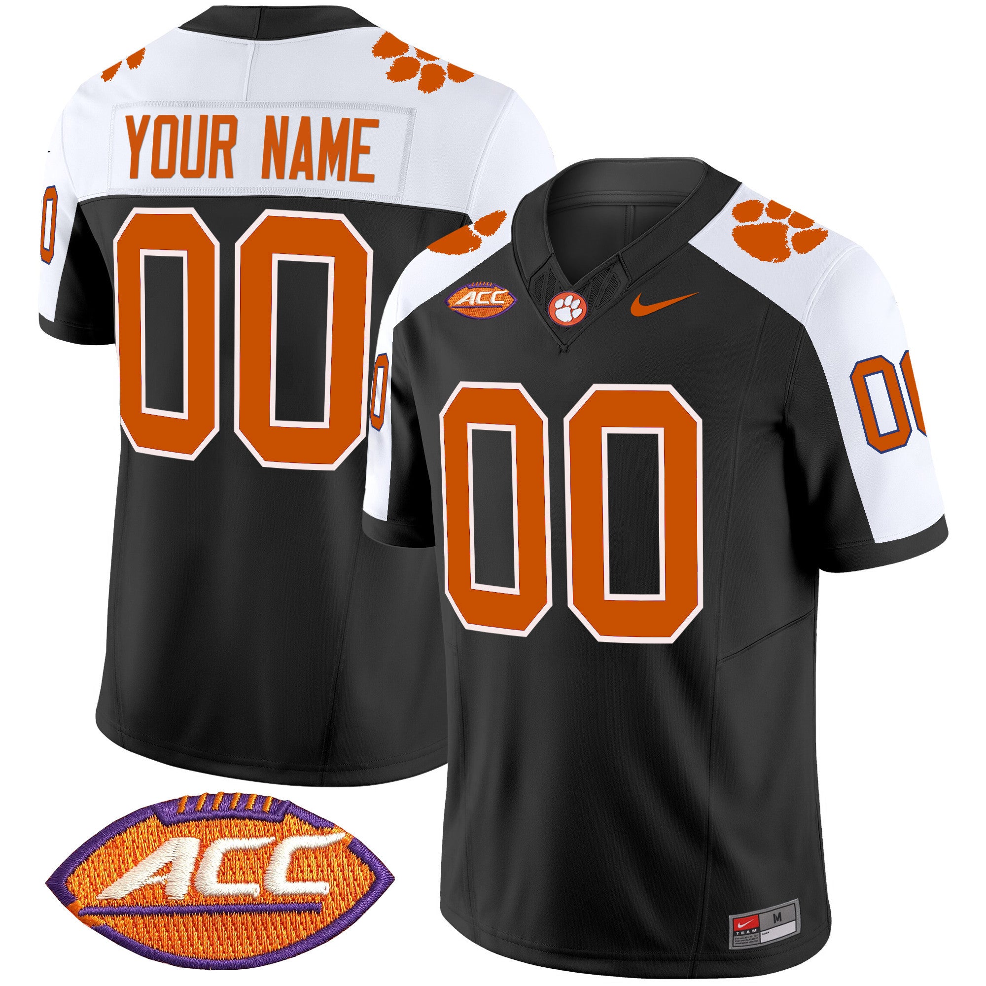 Clemson Tigers Vapor Limited Custom Jersey V2 - All Stitched - Men, Black Alternate