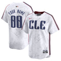 Cleveland Guardians 2024 City Connect Vapor Premier Limited Custom Jersey - All Stitched - Men, White