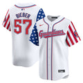 Cleveland Guardians 2024 Independence Day Vapor Premier Limited Jersey - All Stitched - Men, Shane Bieber