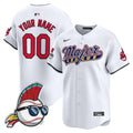 Cleveland Indians Major League Vapor Premier Limited Custom Jersey - All Stitched - Youth, White