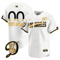 Dodgers 2024 City Connect Limited Custom Jersey - All Stitched - Men, White Gold