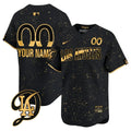 Dodgers 2024 City Connect Limited Custom Jersey - All Stitched - Men, Black Gold