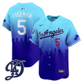 Dodgers 2024 City Connect Vapor Premier Limited Jersey V2 - All Stitched - Men, Freddie Freeman