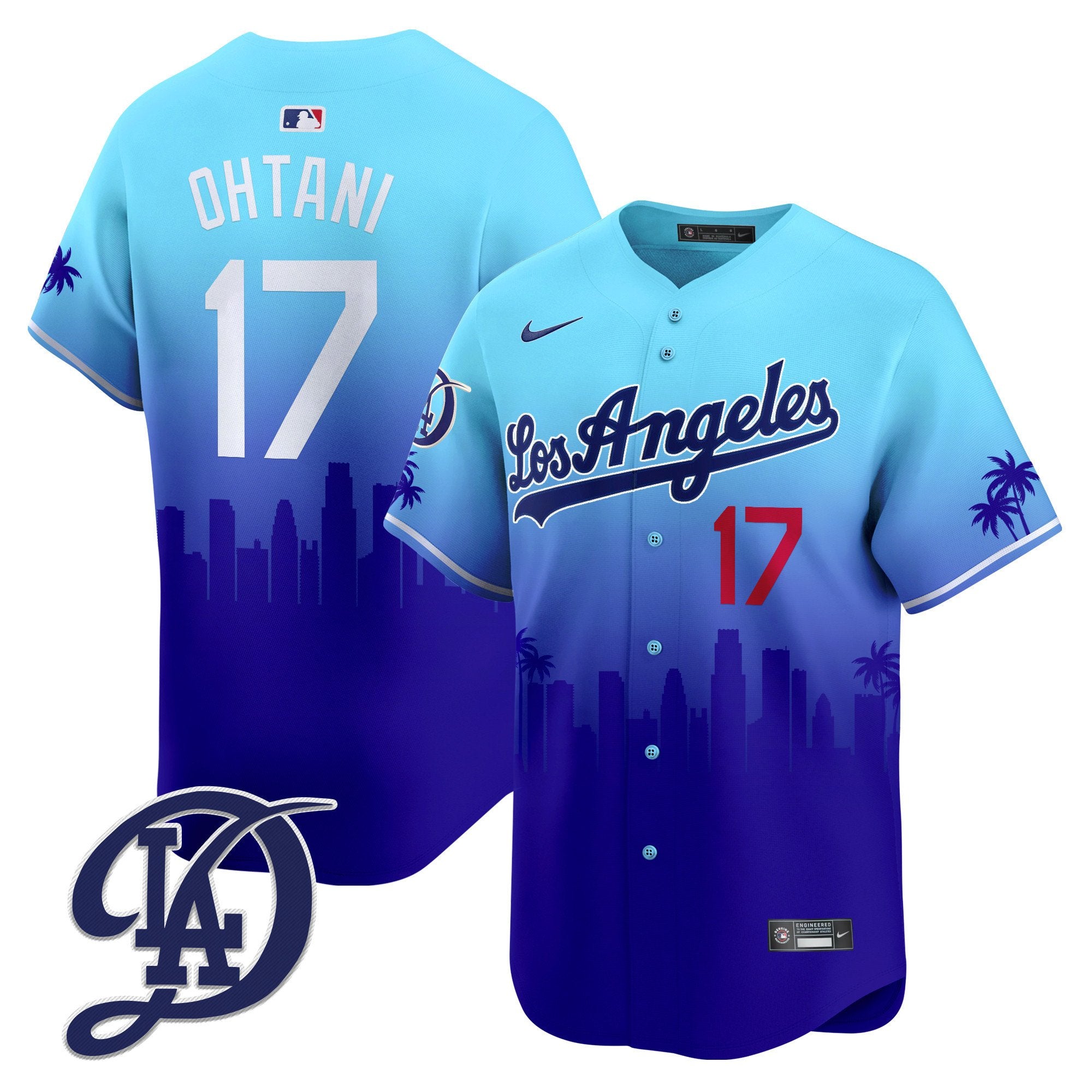 Dodgers 2024 City Connect Vapor Premier Limited Jersey V2 - All Stitched
