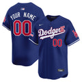 Dodgers 2024 Independence Day Vapor Premier Limited Custom Jersey - All Stitched - Men, Royal