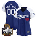 Dodgers 2024 World Series Vapor Premier Limited Custom Jersey - All Stitched - Women, Alternate Royal