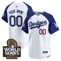 Dodgers 2024 World Series Vapor Premier Limited Custom Jersey - All Stitched - Men, Alternate White