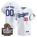 Dodgers 2024 World Series Vapor Premier Limited Custom Jersey - All Stitched - Men, White