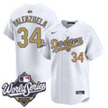 Dodgers 2025 World Series Gold Vapor Premier Limited Jersey - All Stitched - Men, Fernando Valenzuela