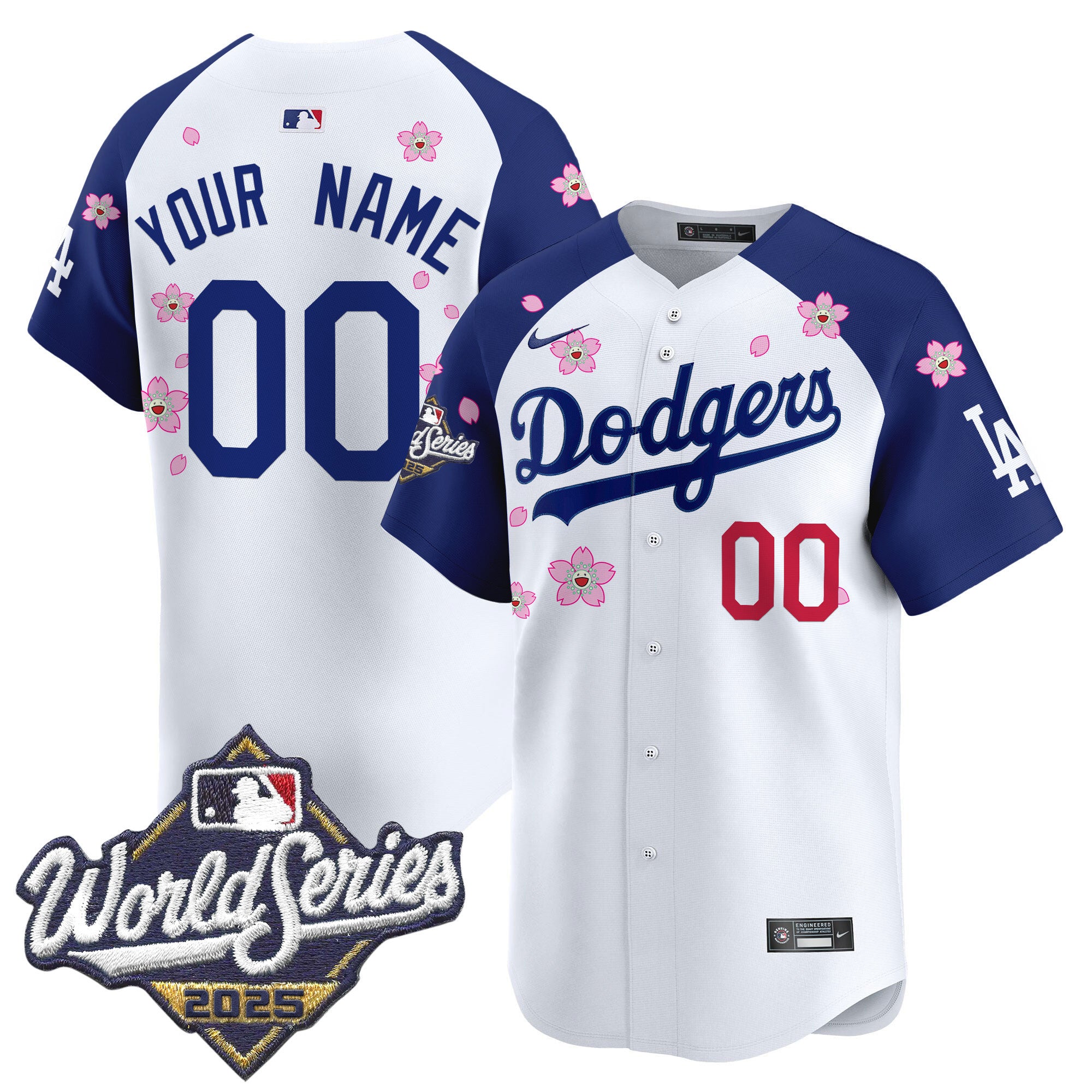 Dodgers 2025 World Series x Tokyo Series Vapor Premier Limited Custom Jersey - All Stitched - Youth, Alternate