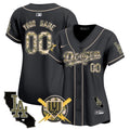 Dodgers Armed Forces Day Vapor Premier Limited Custom Jersey - All Stitched - Women, Black