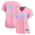 Dodgers Bubblegum Pink Vapor Premier Limited Custom Jersey - All Stitched - Women, Pink