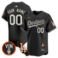 Dodgers Halloween Vapor Premier Limited Custom Jersey - All Stitched - Men, Black