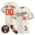 Dodgers Halloween Vapor Premier Limited Custom Jersey - All Stitched - Men, Cream