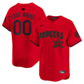 Dodgers Stranger Things Vapor Premier Limited Custom Jersey - All Stitched - Men, Red