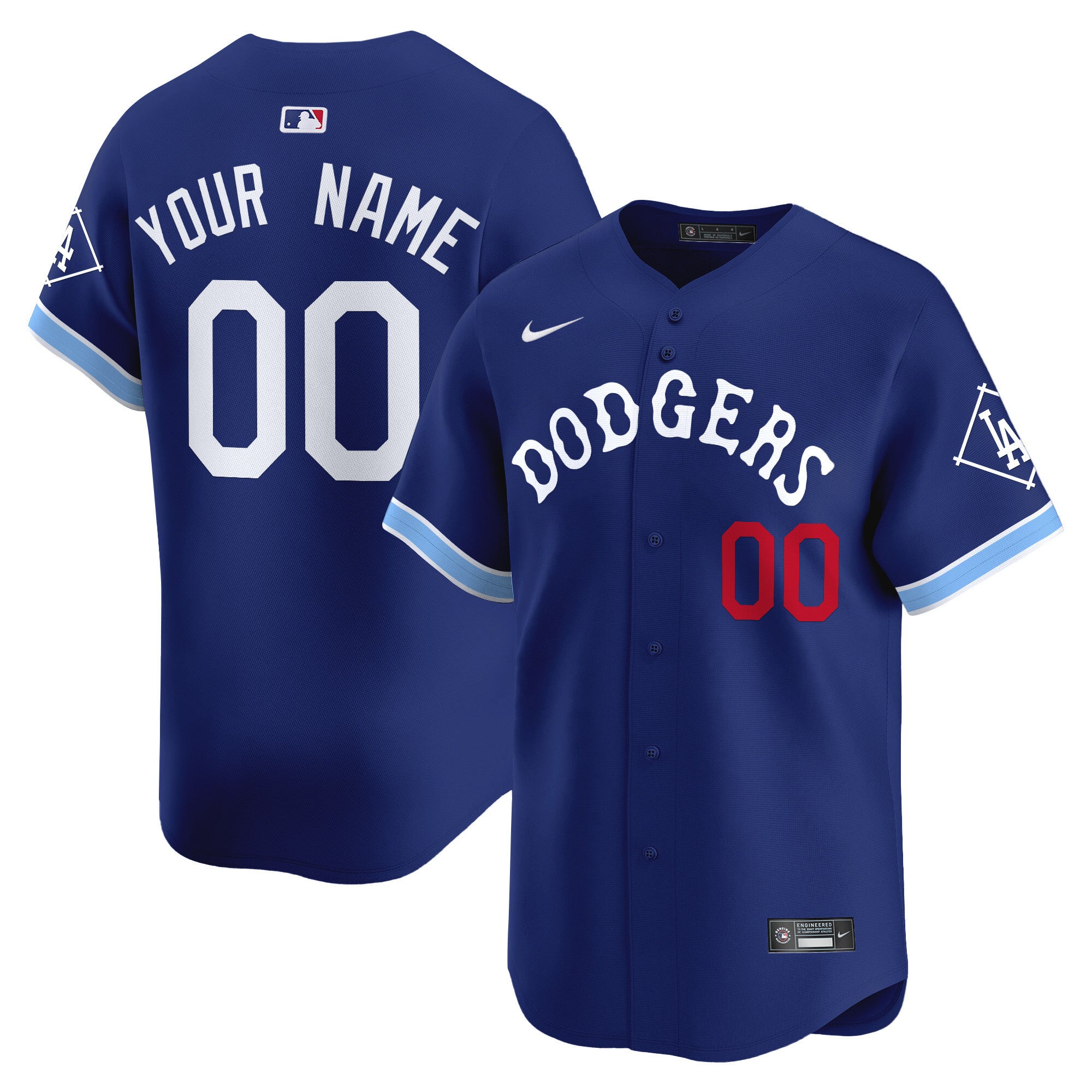 Dodgers Tribute Vapor Premier Limited Custom Jersey - All Stitched - Men, Royal