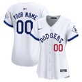 Dodgers Tribute Vapor Premier Limited Custom Jersey - All Stitched - Women, White