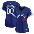 Dodgers Tribute Vapor Premier Limited Custom Jersey - All Stitched - Women, Royal