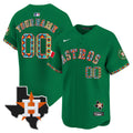 Houston Astros Mexico Vapor Premier Limited Custom Jersey V3 - All Stitched - Men, Green