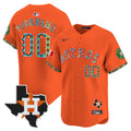 Houston Astros Mexico Vapor Premier Limited Custom Jersey V3 - All Stitched - Men, Orange