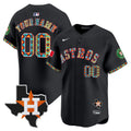 Houston Astros Mexico Vapor Premier Limited Custom Jersey V3 - All Stitched - Men, Black