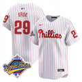 John Kruk Philadelphia Phillies Pinstripe 1993 World Series Vapor Jersey - All Stitched - Youth, John Kruk