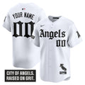 Los Angeles Angels 'Gothic Halo Edition' Vapor Premier Limited Custom Jersey - All Stitched - Men, White