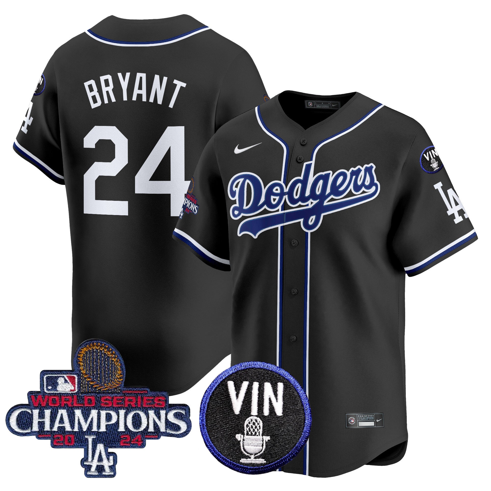 Los Angeles Dodgers 2025 Lights Out Vapor Premier Limited Jersey - All Stitched - Men, Kobe Bryant