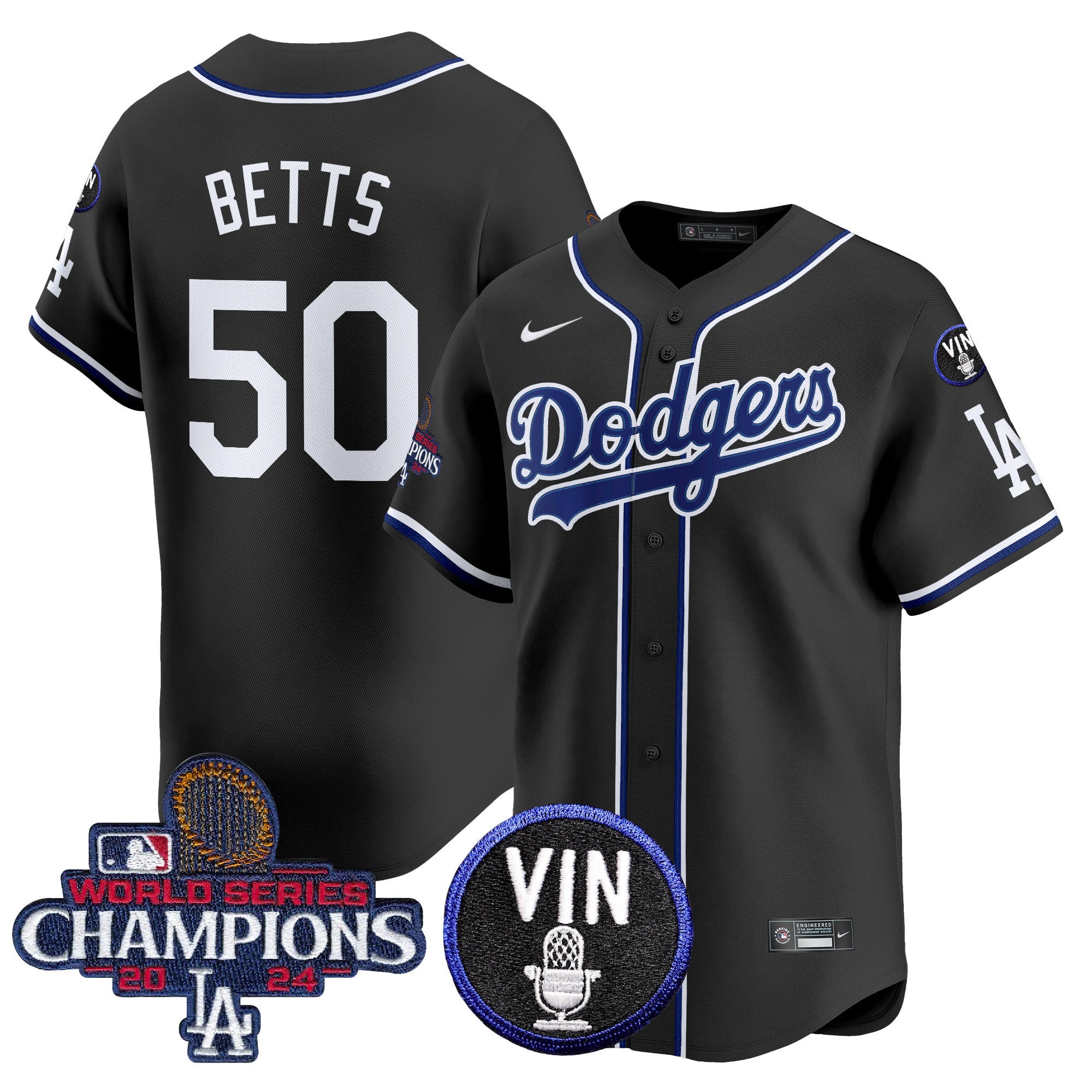 Los Angeles Dodgers 2025 Lights Out Vapor Premier Limited Jersey - All Stitched - Men, Mookie Betts