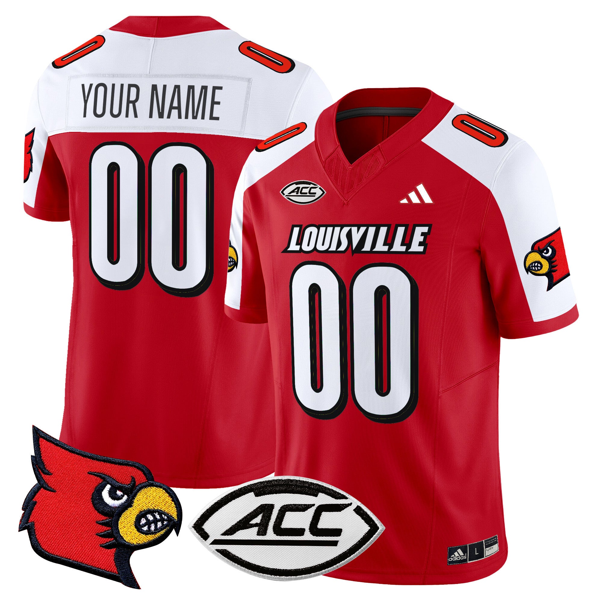 Louisville Cardinals 2024 Vapor Limited Custom Jersey - All Stitched